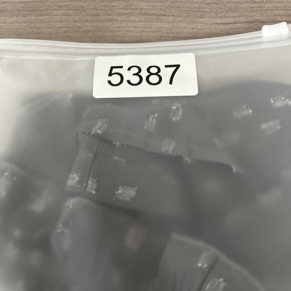 Chicos Women's Blouse Size XL Whimsy Goth Metallic Gray Beaded Bohemian Sheer - Picture 13 of 13